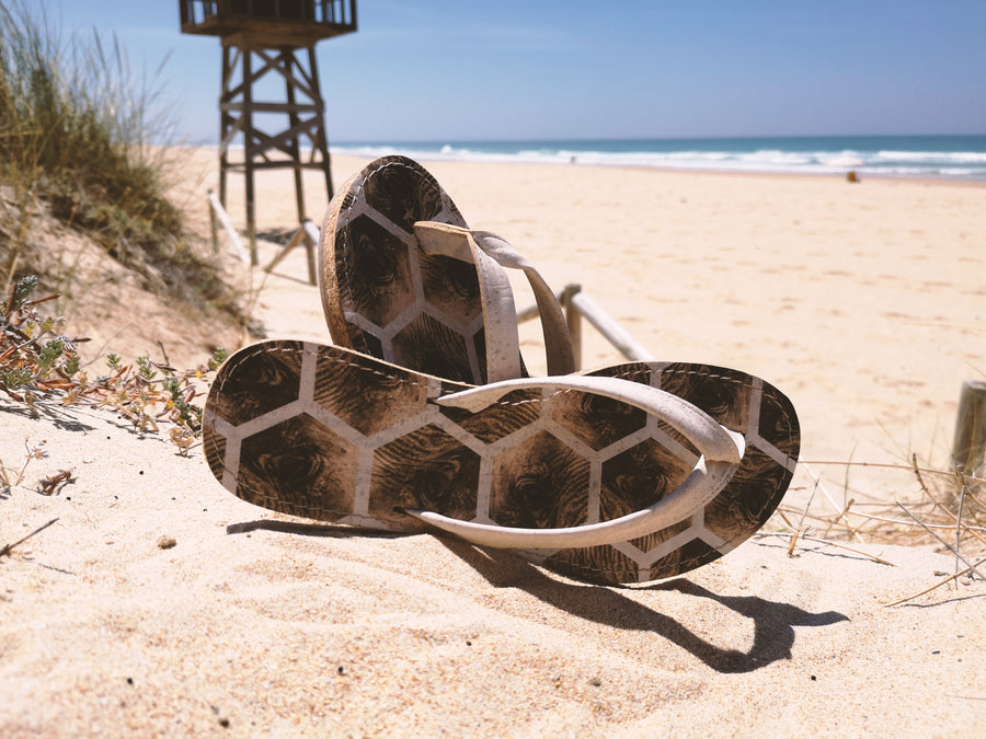 Antique white ELEPHANT flip-flops - Crowdfunding campaign coming soon (Sept, 20)