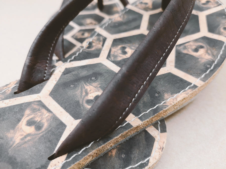 Safari brown GORILLA flip-flops - Crowdfunding campaign coming soon (Sept, 20)